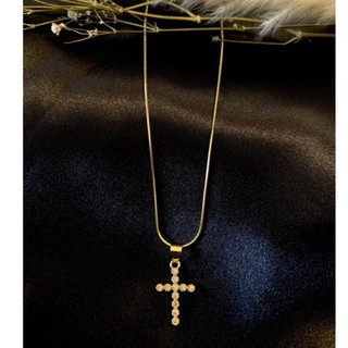 Collections By Calista-Premium Quality Mini Iced Cross Necklace