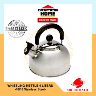 Micromatic Stainless Steel Whistling Kettle 4 Liters Takure Type / MK-40
