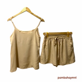 Female shorts ✫NUDE RAYON COORDINATES♟
