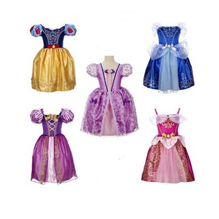 Frozen Girls Dresses Children Cinderella Snow White Halloween Cosplay Costume Girl Princess Dress Carnival Party Dress