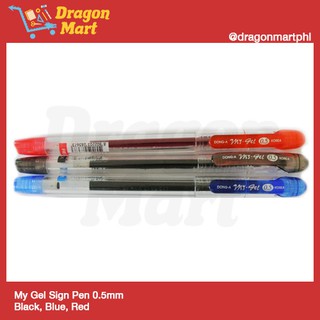 Dong A My Gel Sign Pen 0.5mm Black, Blue, Red