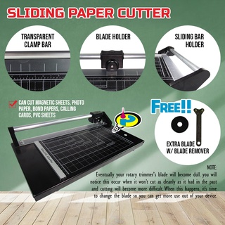 Sliding Paper Cutter A3 Heavy Duty Cutter Sliding Trimmer Paper Cutter