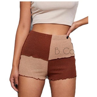 ❗New Arrival and Best Selling❗ SERI Shorts Knitted Fabric Freesize Small to Medium Patchwork Shorts
