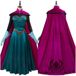 In Stock Elsa Queen Cosplay Costume Adult Women Dress Outfits Halloween Carnival Costume