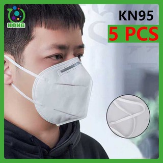 [HONG] 5 PCS KN95 5 Layers Filters Face Mask For Men and women Masks for men Kn95 mask for Unisex