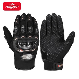BSDDP Riding Gloves Alloy Protection Full Finger Racing Knight Gloves Breathable Motorcycle