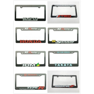 TRD/EPARSO/JDM/HONDA/TAKATA U 3D plate cover ralliart greddy Car Number Plate License Frame Cover