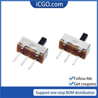 10pcs Interruptor on-off mini Slide Switch SS12D00 SS12D00G3 3pin 1P2T 2 Position High quality toggle switch Handle length:3MM