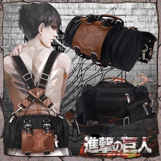 Anime Attack on Titan Canvas Rucksack Crossbody Backpack