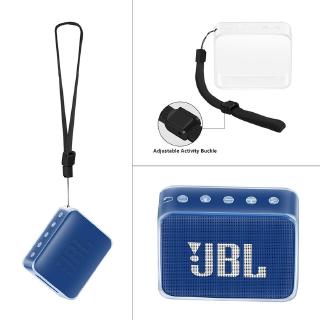 【B&A】TPU Protective Case Cover With Hand Strap for JBL GO 2 Speaker Portable Travel Bag