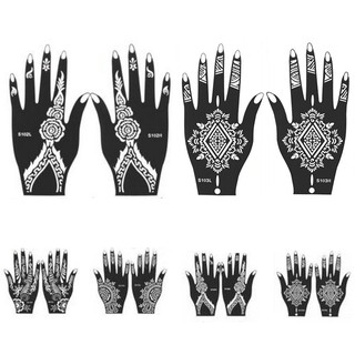 💎♥ India Henna Mehndi Temporary Tattoo Stencil Kit for Hand Body Art Decal