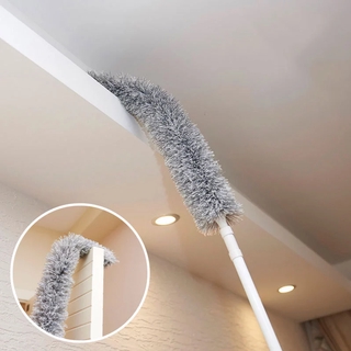 Extendable Microfiber with Extra Long 282CM Telescopic Pole Feather Duster with Bendable Head
