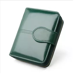 810 Oil Wax Leather European and American New Wallet Women Short Wallet