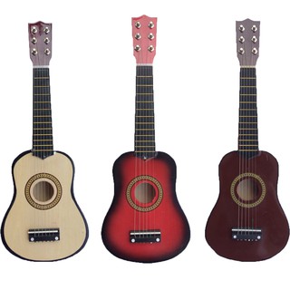 GENEVA888 21" Wooden 6 Strings Acoustic Mini Guitar Musical Instrument (1)
