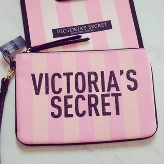 Victoria`s Secret Signature Stripe Wristlet Wallet