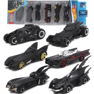 6pc/set Wheels Cars Set Comics Batman Batmobile Die-Cast Cars (2)