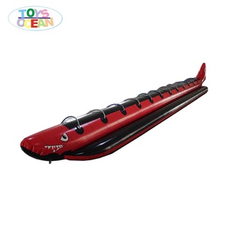 shark design inflatable banana boat with 12 seat customized design offered mLSp
