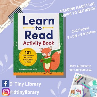 Learn To Read Activity Book