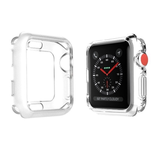 Apple Watch Case Transparent TPU Material for 1/2/3/4/5 Generation of 38/40/42/44 mm Apple Watch Shock-Proof Clear Cover Hot Sale