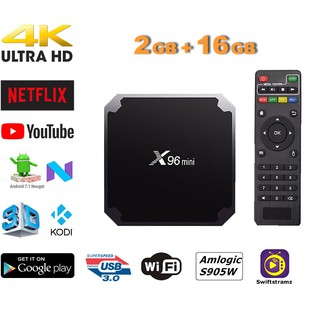 X96 MINI Android Smart TV BOX 1+8G 2+16G Android 7.1 4K S905 Quad Core Player Set Top Box WIFI Network (1)