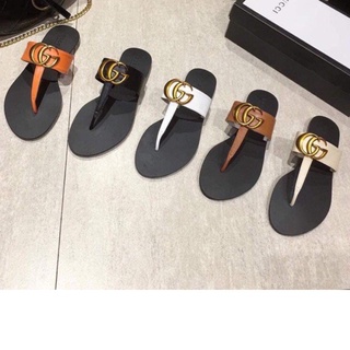 New arrival Gucc1 Leather thong sandals