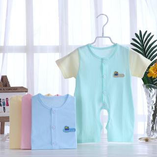 Baby One Piece Rompers Boys Girls Clothes Newborn Baby Romper Short Sleeve Pure Cotton Jumpsuits