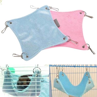 Warm Plush Cloth Hamster Chinchilla Hammock Guinea Pig Rabbit Hanging Bed Cage Accessories