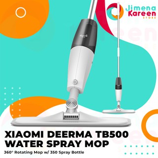 Deerma TB500 Water Spraying Sweeper Floor Cleaner Carbon Fiber Dust Mops 360 Rotating Rod