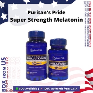 Puritan's Pride Super Strength Melatonin - Nighttime Sleep aid (10 mg) / 100% Authentic from USA