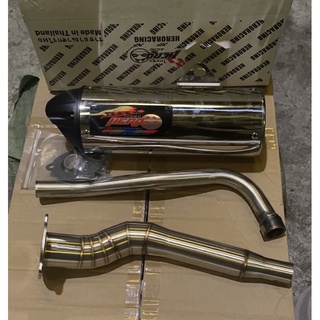 Racing Hero Muffler Pipe Elbow Stainless 1set for XRM 110 / XRM 125 Made IN Thailand