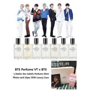 BTS Perfume VT x BTS L'Atelier Des Subtils Perfume 50ml, Photo card 15pcs With Luxury Case