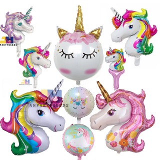 Kid's Unicorn Birthday Party Theme Foil Balloons Baby Shower Birthday Party Decoration ahballoon