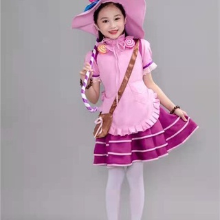 Kids Girl Candy Witch Dress Costume