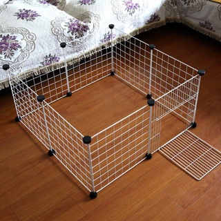 dog cage♈✾Pet Fence Dog Fence DIY Pet Playpen Dog Playpen Crate For Puppy, Cats, Rabbits 35cm x 35cm