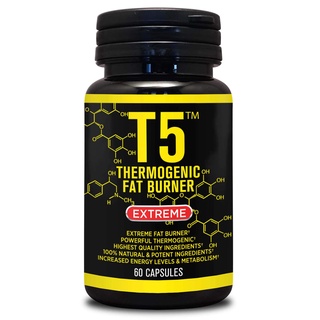 Strong T5 Thermogenic Fat Burner - Increases Energy and Metabolism Levels - Appetite Suppression