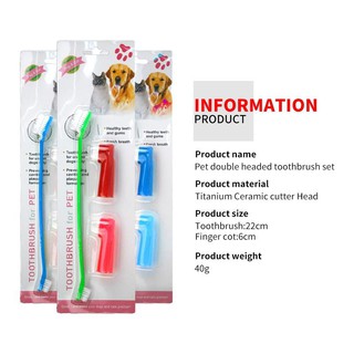 New products✆(3pcs)~Pet Toothbrush Set Cat Dog toothbrush