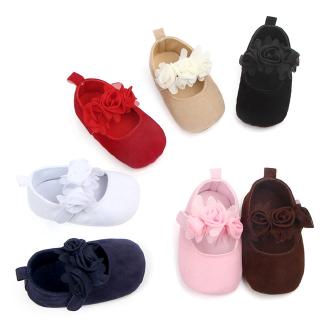 7 Colors Baby Shoes Black White Soft Sole Breathable Pink Newborn Shoe Flower Infant Toddler Shoes