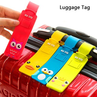Silicone Cartoon Character Design Travel Luggage Tags Baggage Suitcase Bag