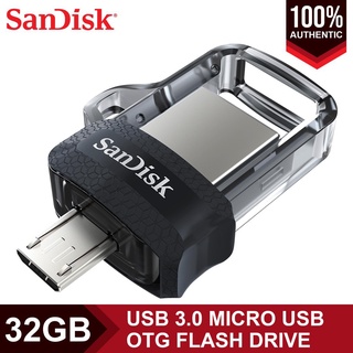 Trend ☿ SanDisk Ultra 32GB 64GB 128GB Dual Drive OTG USB Flash Drive m3.0 CLEAR
