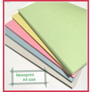 ◈50pcs/100pcs A4 SIZE Plain Colored Newsprint paper for wrapping, paper pouch, and DIY projects