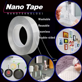 【COD】Nano Tape Multifunctional Strongly Sticky Double-Sided Adhesive Traceless Washable Removable Tape