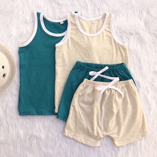 Littlestar Baby Kids Plain Top and Shorts Terno (1)