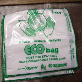 Tiny Sando Bag oxo-biodegradable 100 pcs plastic