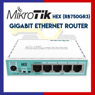 Mikrotik RB750 HEX 5-port Gigabit Ethernet, Dual Core 880MHz CPU, 256MB RAM