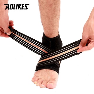 AOLIKES 1PCS Sport Breathable Ankle Brace Protector Adjustable Ankle Support Pad Protection Elastic Brace Guard Support