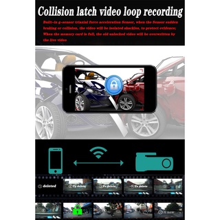 ♗♝﹊Car WiFi Hidden Driving Recorder Loop Recording Night Vision Wireless Dash Cam (2)
