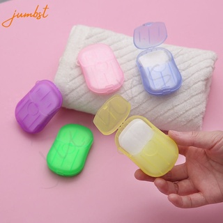 [In Stock] 20 pcs travel disposable soap tablets boxed soap paper portable hand washing tablets travel carry soap paper