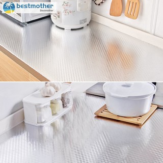Self Adhesive Waterproof Oil-proof Aluminum Foil Wallpaper Kitchen Stove Wall Sticker (9)