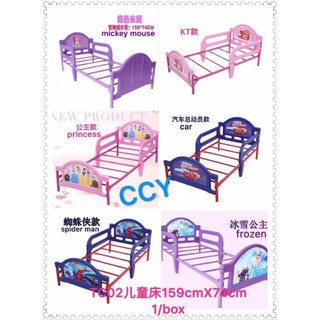 car bed▧✱CHARACTER KIDS BED FRAME - FROZEN, HELLO KITTY, PRINCESS, SPIDERMAN, MICKEY MOUSE,