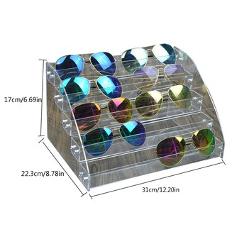 SHIN♥Acrylic Sunglasses Organizer Eyewear Storage Tray Box Clear Eyeglasses Display Case Holder (1)
